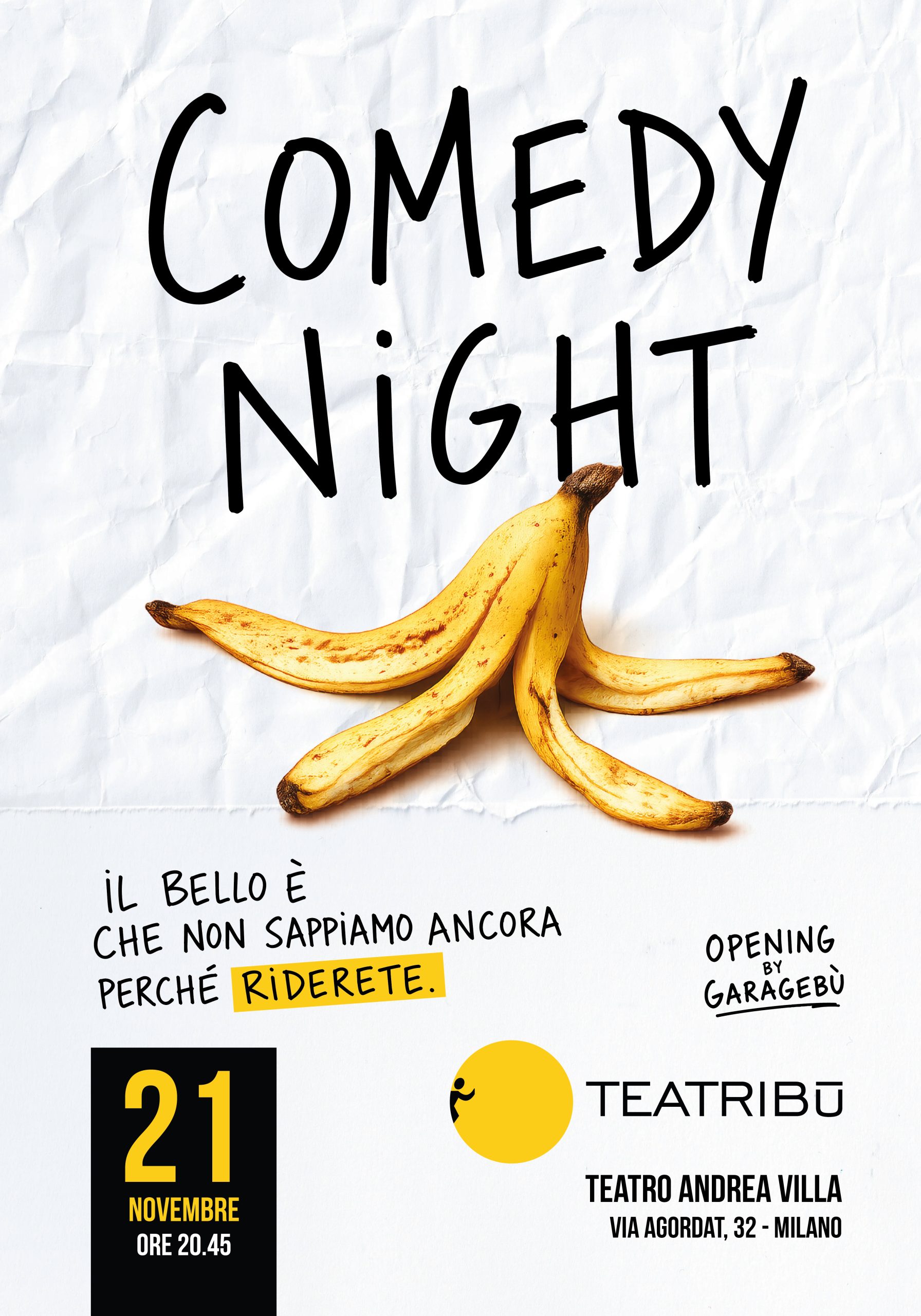 Comedy Night + opening Garagebù